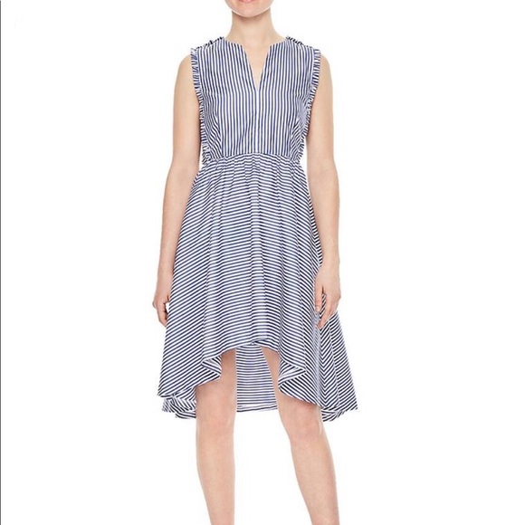 Sandro Asymmetrical Striped Dress - Picture 3 of 4